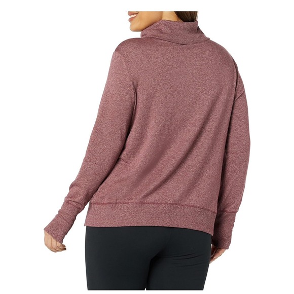 Amazon Essentials Women's Studio Terry Long-Sleeve Funnel Neck Sweatshirt, Sz L - Picture 6 of 7